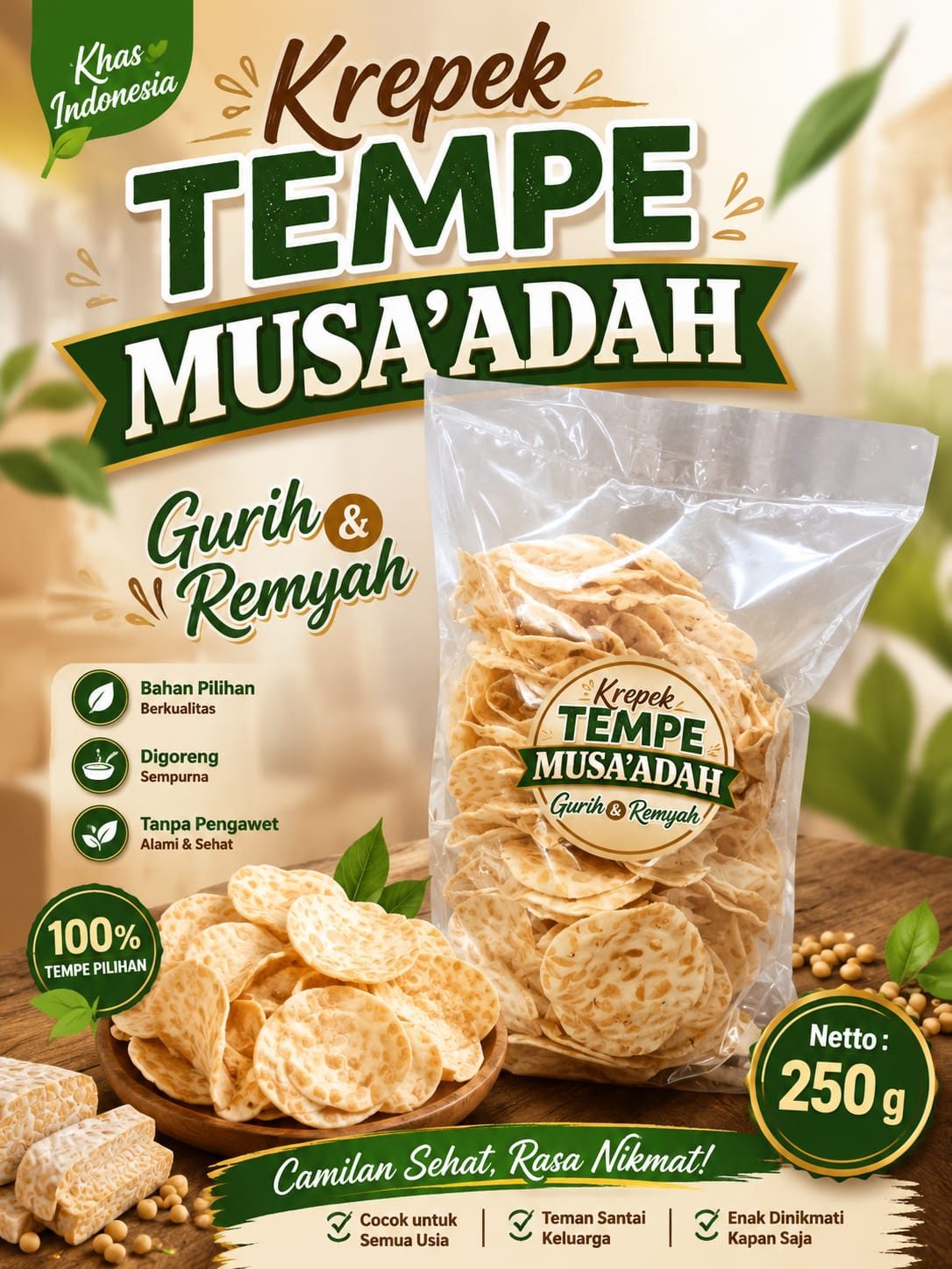 KERIPIK TEMPE MUSA'ADAH